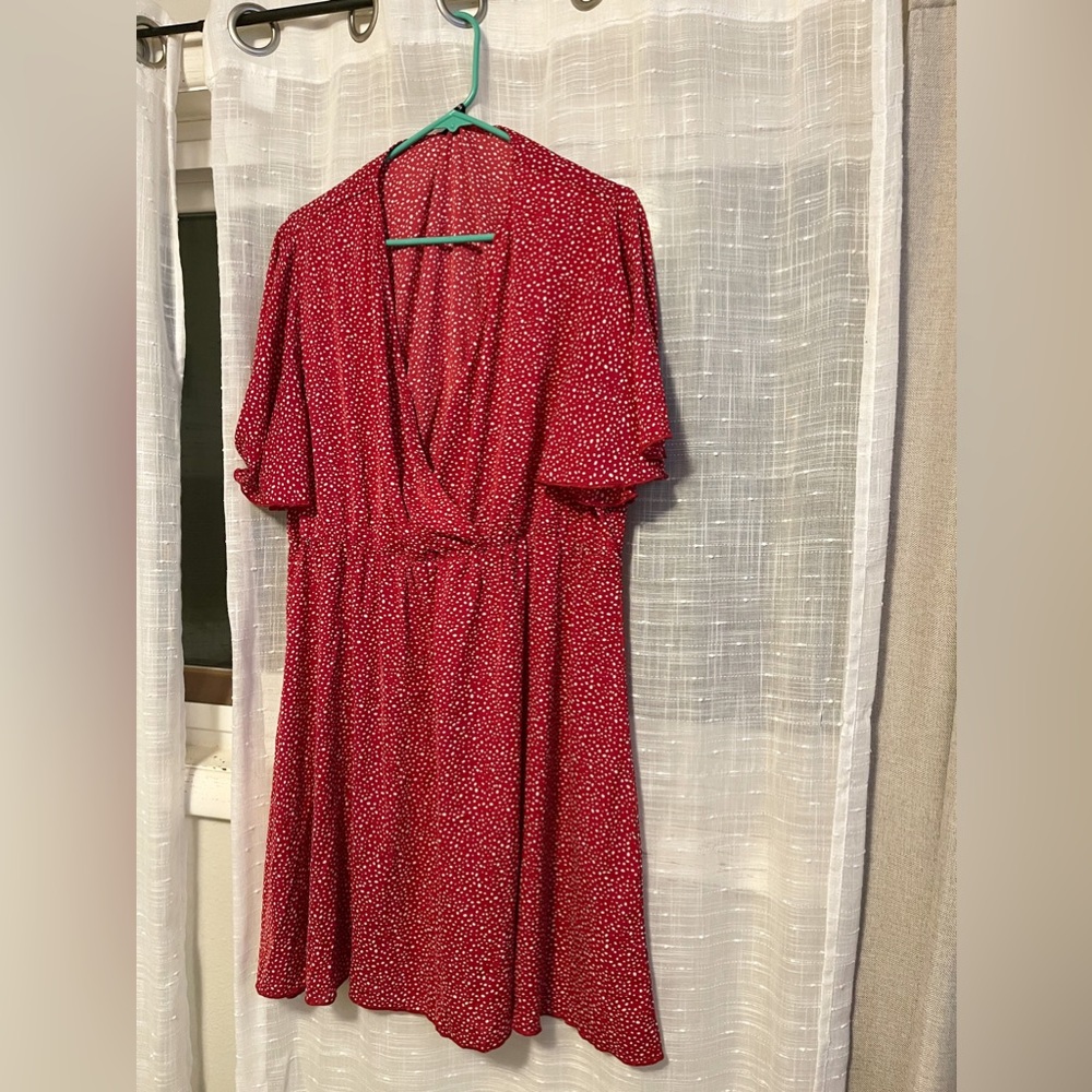 Shein red polka dot dress Size 4x